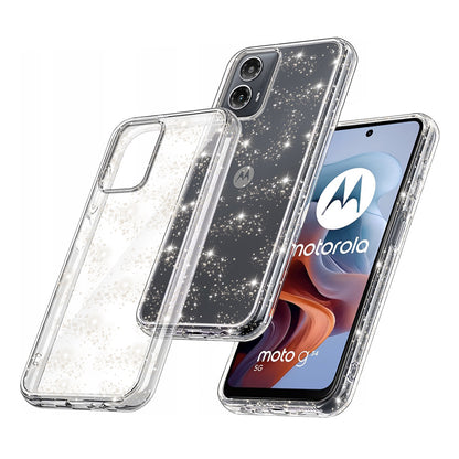 Hülle für Motorola Moto G45 / G34, Techsuit, SparkleSkin, Transparent