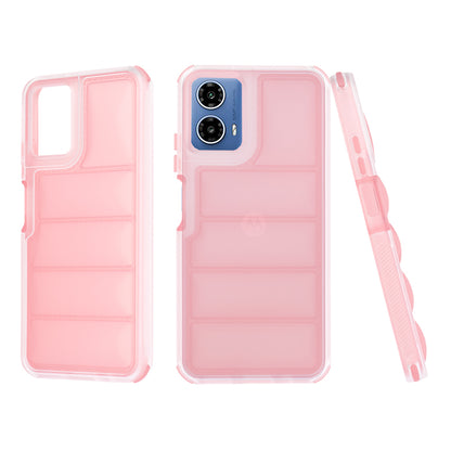 Hülle für Motorola Moto G45 / G34, Techsuit, Wave Shield, Rosa
