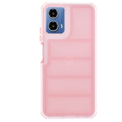 Hülle für Motorola Moto G45 / G34, Techsuit, Wave Shield, Rosa