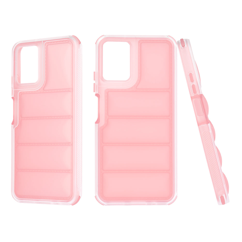 Hülle für Motorola Moto G45 / G34, Techsuit, Wave Shield, Rosa