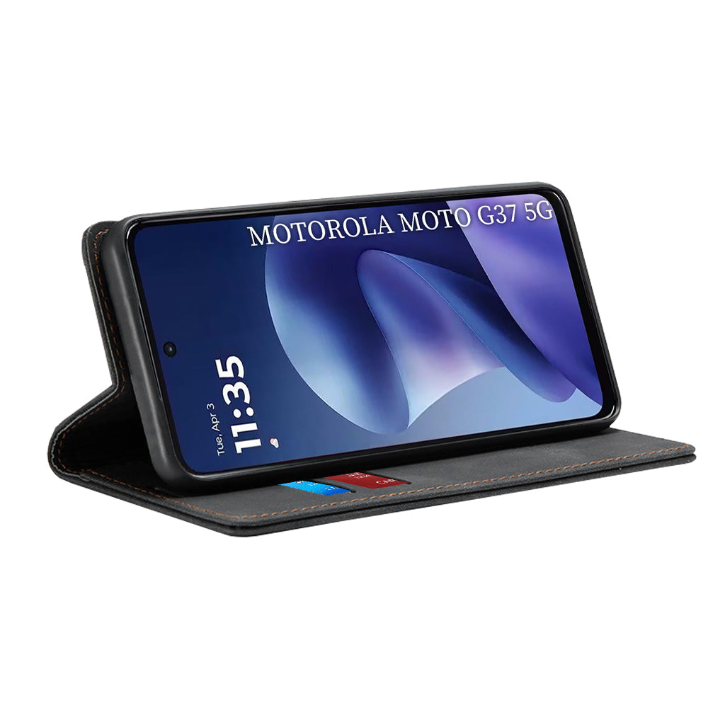 Hülle für Motorola Moto G47 / G37 Power / G37, Techsuit, Confy, Schwarz