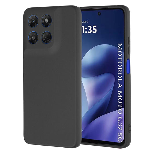 Hülle für Motorola Moto G47 / G37 Power / G37, Techsuit, SoftFlex, Schwarz