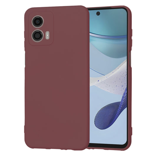 Case for Motorola Moto G53, Techsuit, SoftFlex, Burgundy