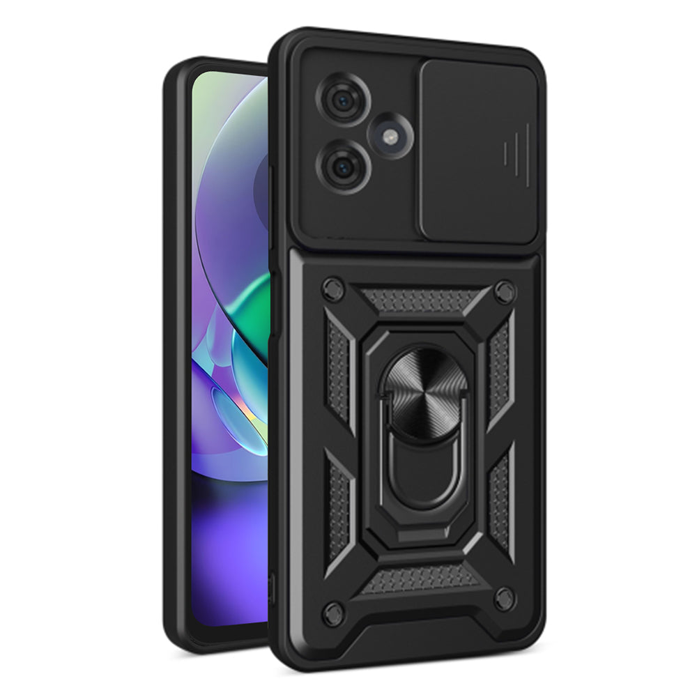 Hülle für Motorola Moto G54, Techsuit, CamShield, Schwarz