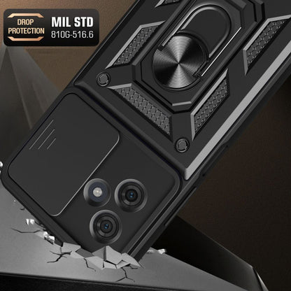 Hülle für Motorola Moto G54, Techsuit, CamShield, Schwarz