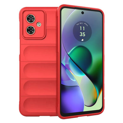 Hülle für Motorola Moto G54, Techsuit, Magic Shield, Rot