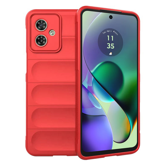 Hülle für Motorola Moto G54, Techsuit, Magic Shield, Rot