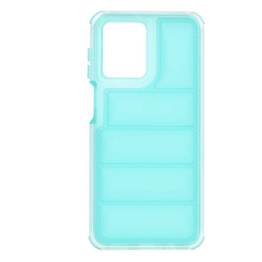 Case for Motorola Moto G54, Techsuit, Wave Shield, Turquoise