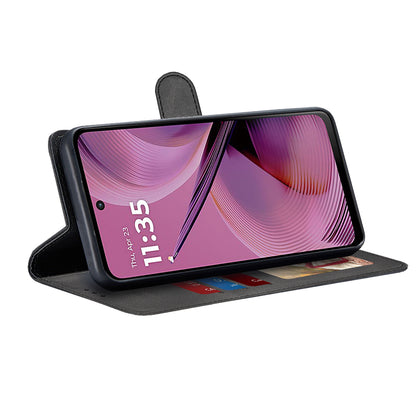Hülle für Motorola Moto G55, Techsuit, Diary Book, Schwarz