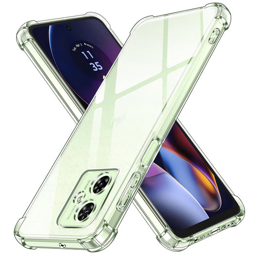 Hülle für Motorola Moto G55, Techsuit, stoßfest klar, transparent