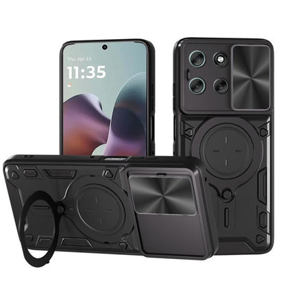 Hülle für Motorola Moto G56, Techsuit, CamGuard Pro, Schwarz