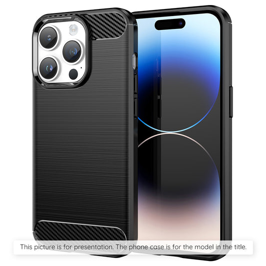 Hülle für Motorola Moto G56, Techsuit, Carbon, Schwarz