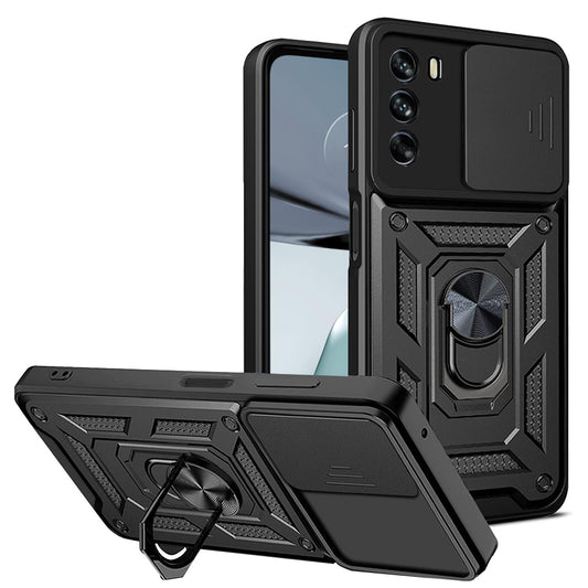 Hülle für Motorola Moto G62 5G, Techsuit, CamShield, Schwarz