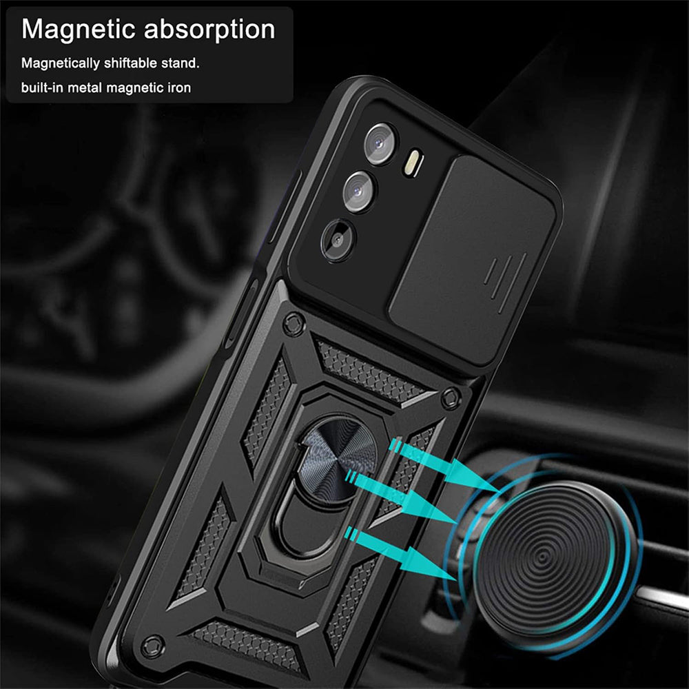 Case for Motorola Moto G62 5G, Techsuit, CamShield, Black