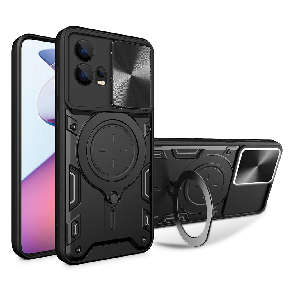 Hülle für Motorola Moto G72, Techsuit, CamGuard Pro, Schwarz