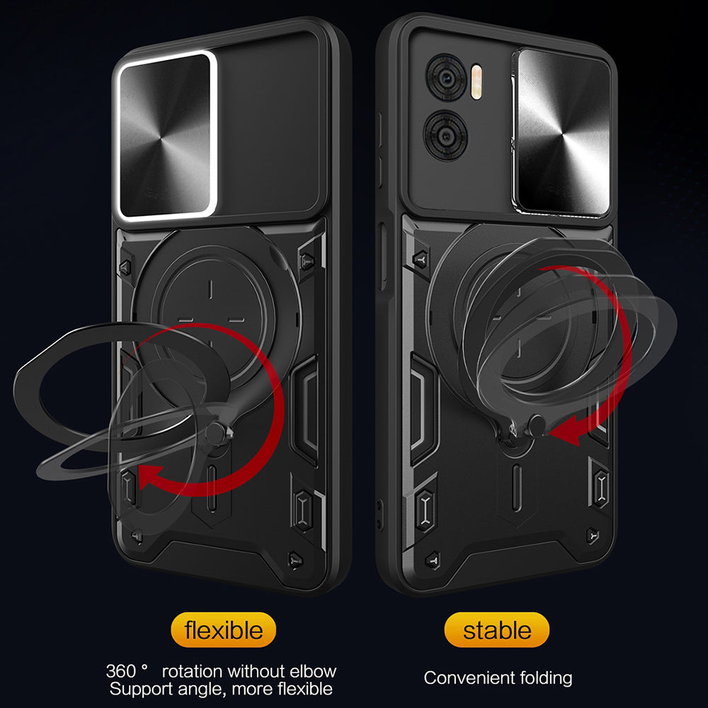 Hülle für Motorola Moto G72, Techsuit, CamGuard Pro, Schwarz