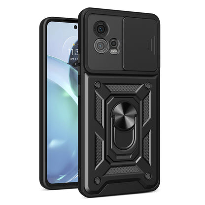 Hülle für Motorola Moto G72, Techsuit, CamShield, Schwarz