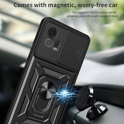 Hülle für Motorola Moto G72, Techsuit, CamShield, Schwarz