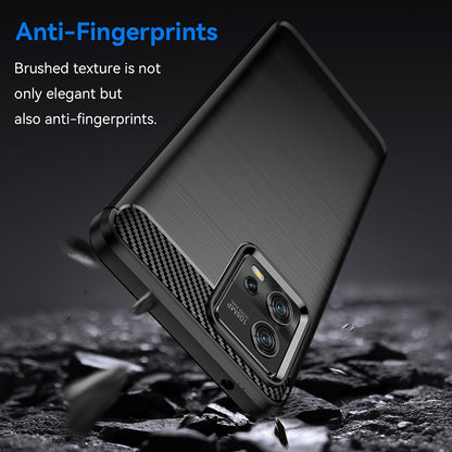 Hülle für Motorola Moto G72, Techsuit, Carbon, Schwarz