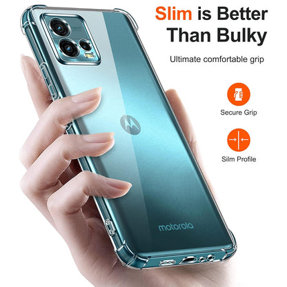 Hülle für Motorola Moto G72, Techsuit, stoßfest klar, transparent
