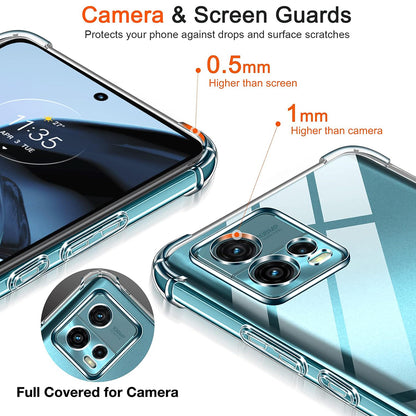 Hülle für Motorola Moto G72, Techsuit, stoßfest klar, transparent