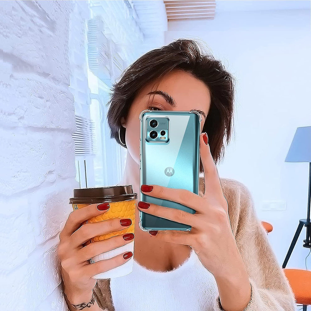 Hülle für Motorola Moto G72, Techsuit, stoßfest klar, transparent