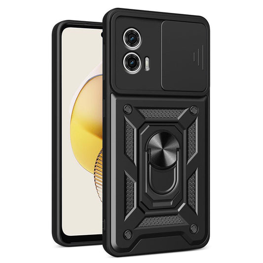 Case for Motorola Moto G73, Techsuit, CamShield, Black