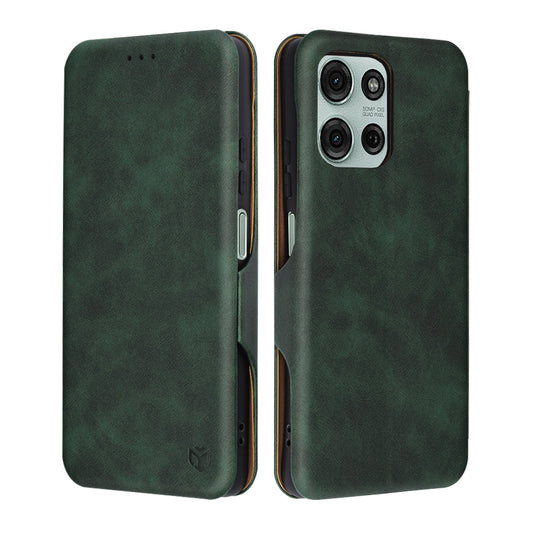 Case for Motorola Moto G75, Techsuit, Safe Wallet Plus, Green
