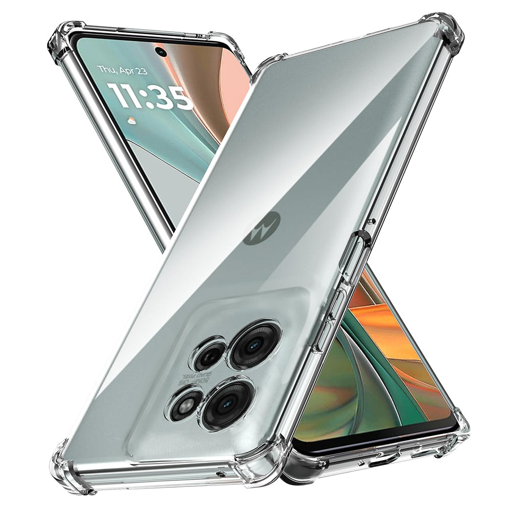 Hülle für Motorola Moto G75, Techsuit, stoßfest klar, transparent