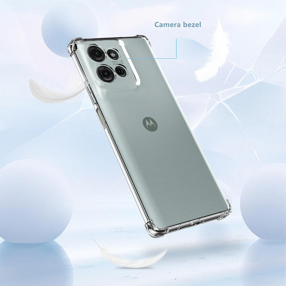 Hülle für Motorola Moto G75, Techsuit, stoßfest klar, transparent