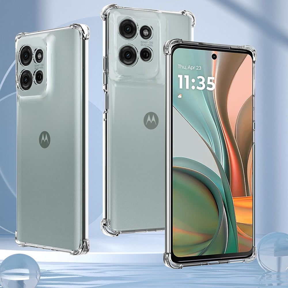 Hülle für Motorola Moto G75, Techsuit, stoßfest klar, transparent