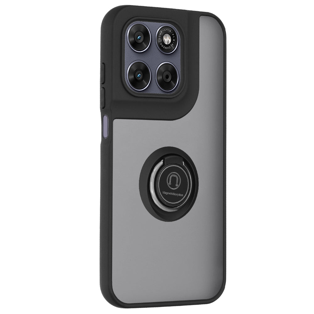 Hülle für Motorola Moto G77 / G67, Techsuit, Glinth, Schwarz