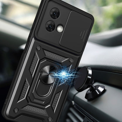 Hülle für Motorola Moto G84, Techsuit, CamShield, Schwarz