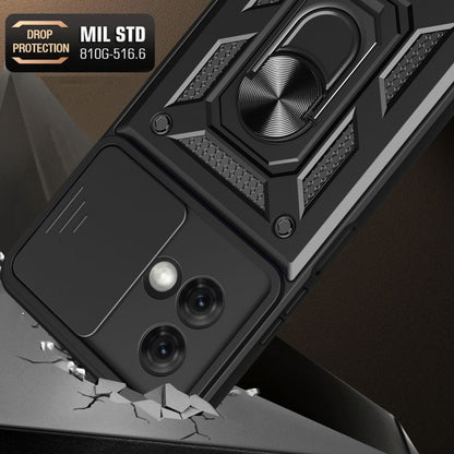 Hülle für Motorola Moto G84, Techsuit, CamShield, Schwarz