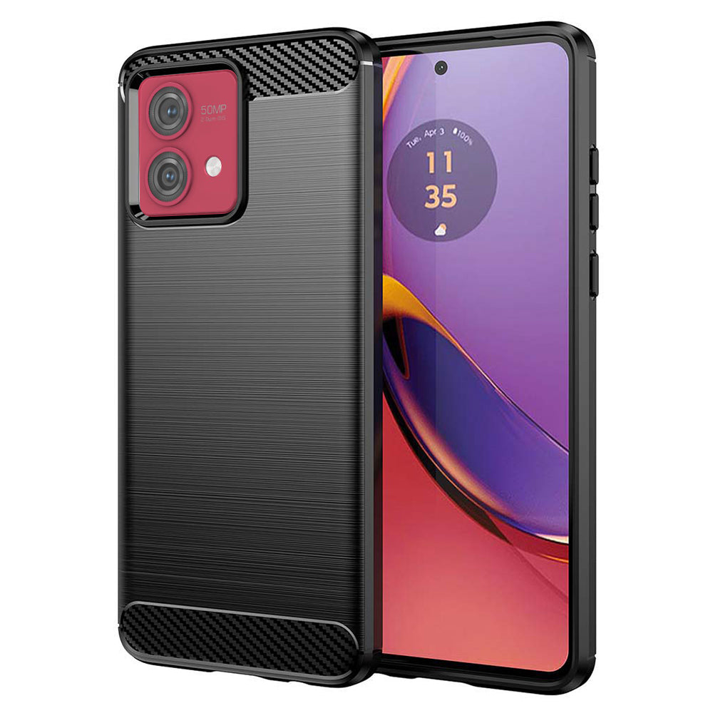 Case for Motorola Moto G84, Techsuit, Carbon, Black