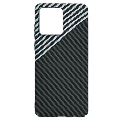Hülle für Motorola Moto G84, Techsuit, Carbonite FiberShell, Schwarz Grau
