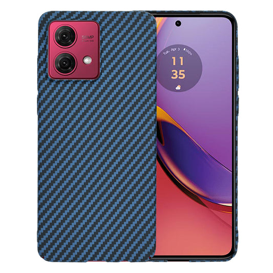 Hülle für Motorola Moto G84, Techsuit, Carbonite FiberShell, Türkis