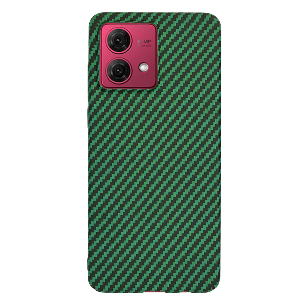 Hülle für Motorola Moto G84, Techsuit, Carbonite FiberShell, Grün