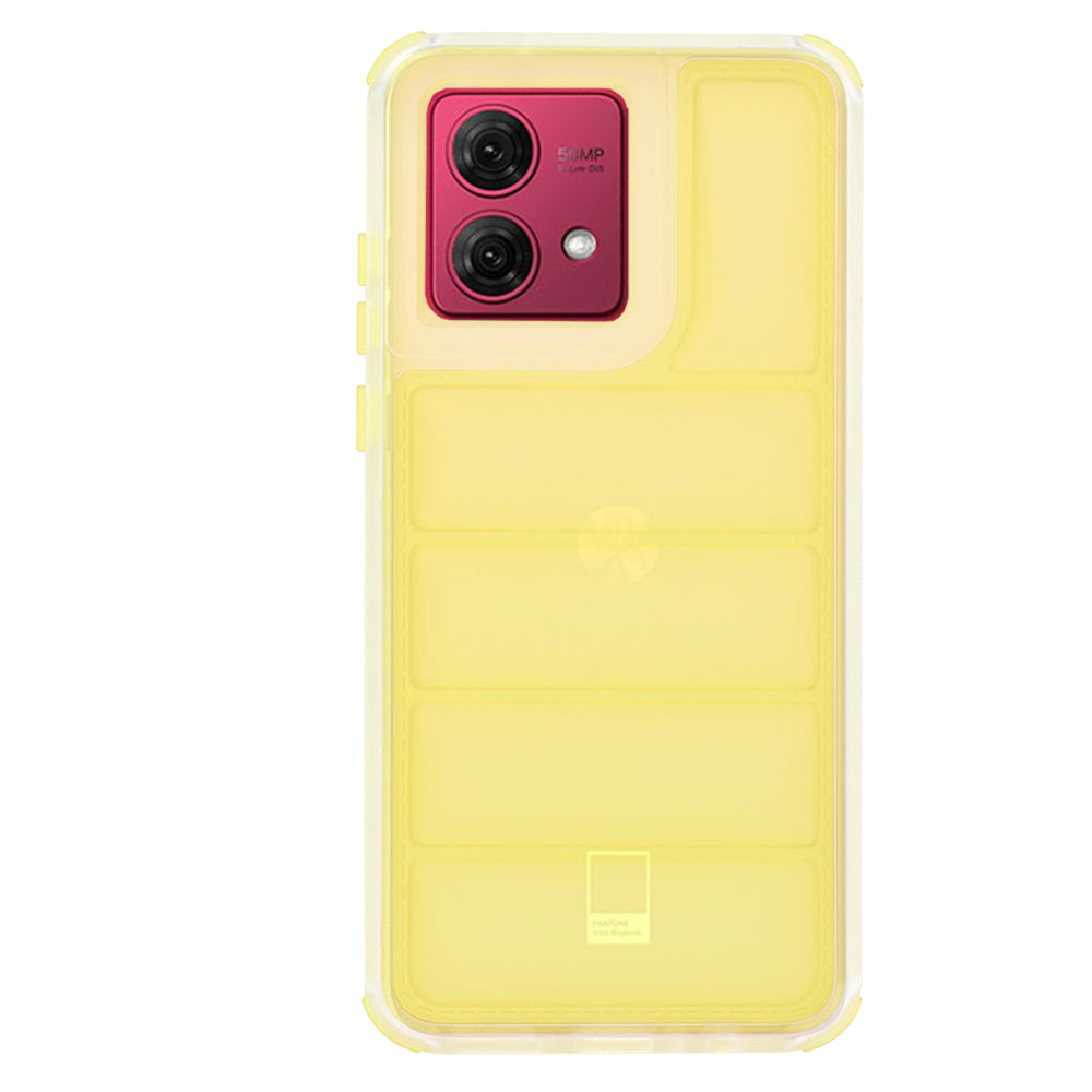 Hülle für Motorola Moto G84, Techsuit, Wave Shield, Gelb