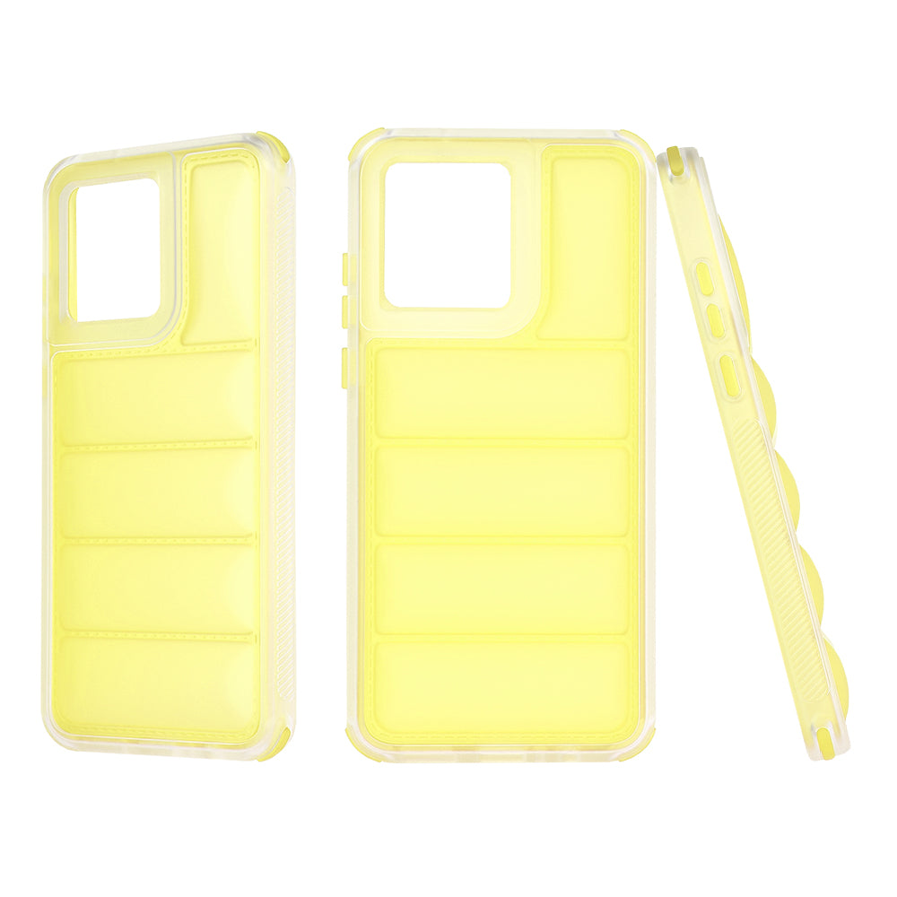 Hülle für Motorola Moto G84, Techsuit, Wave Shield, Gelb