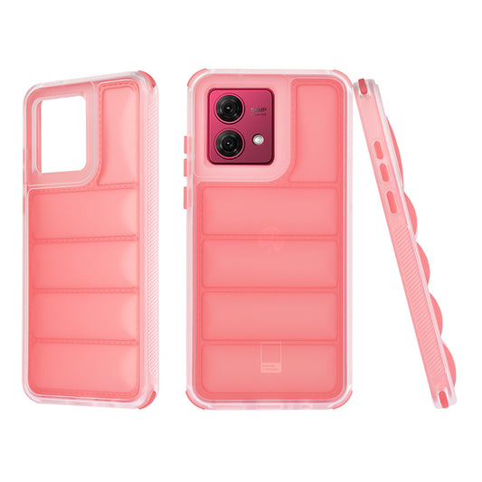 Hülle für Motorola Moto G84, Techsuit, Wave Shield, Rot