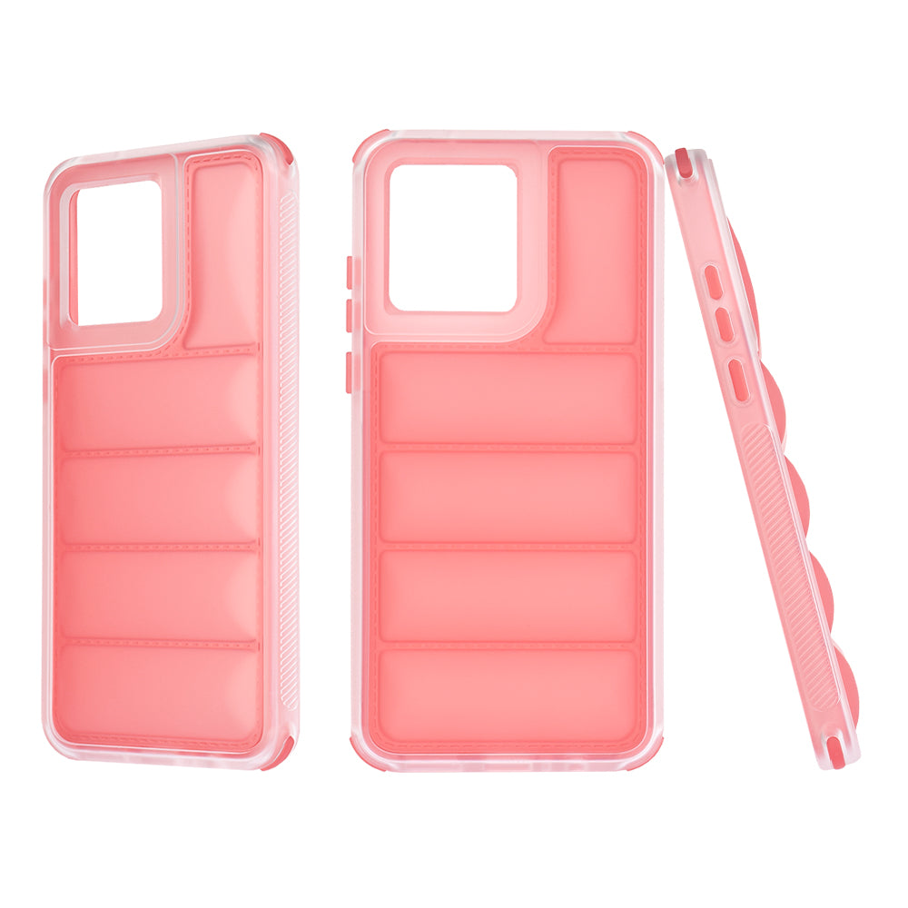 Hülle für Motorola Moto G84, Techsuit, Wave Shield, Rot