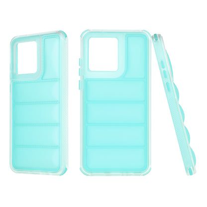 Hülle für Motorola Moto G84, Techsuit, Wave Shield, Türkis