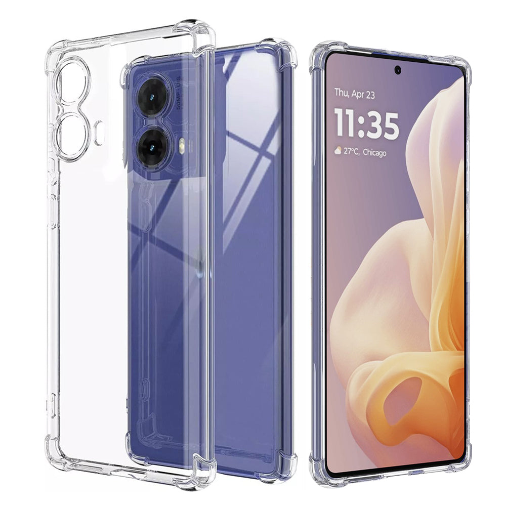 Hülle für Motorola Moto G85, Techsuit, stoßfest klar, transparent