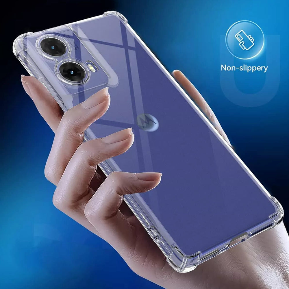 Hülle für Motorola Moto G85, Techsuit, stoßfest klar, transparent