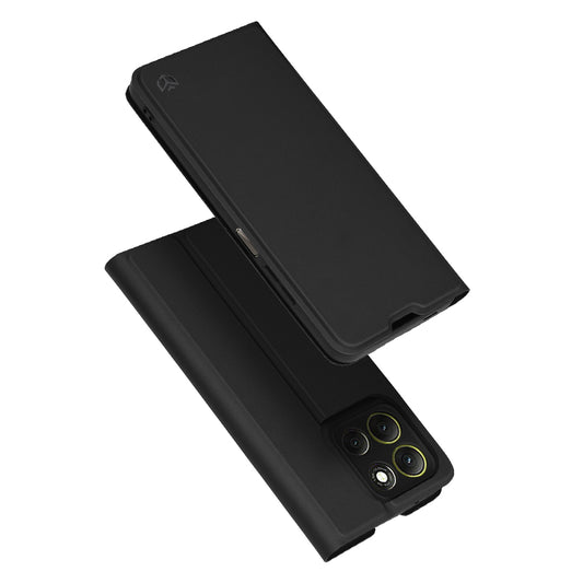 Hülle für Motorola Moto G86, Techsuit, Magskin Book, Schwarz