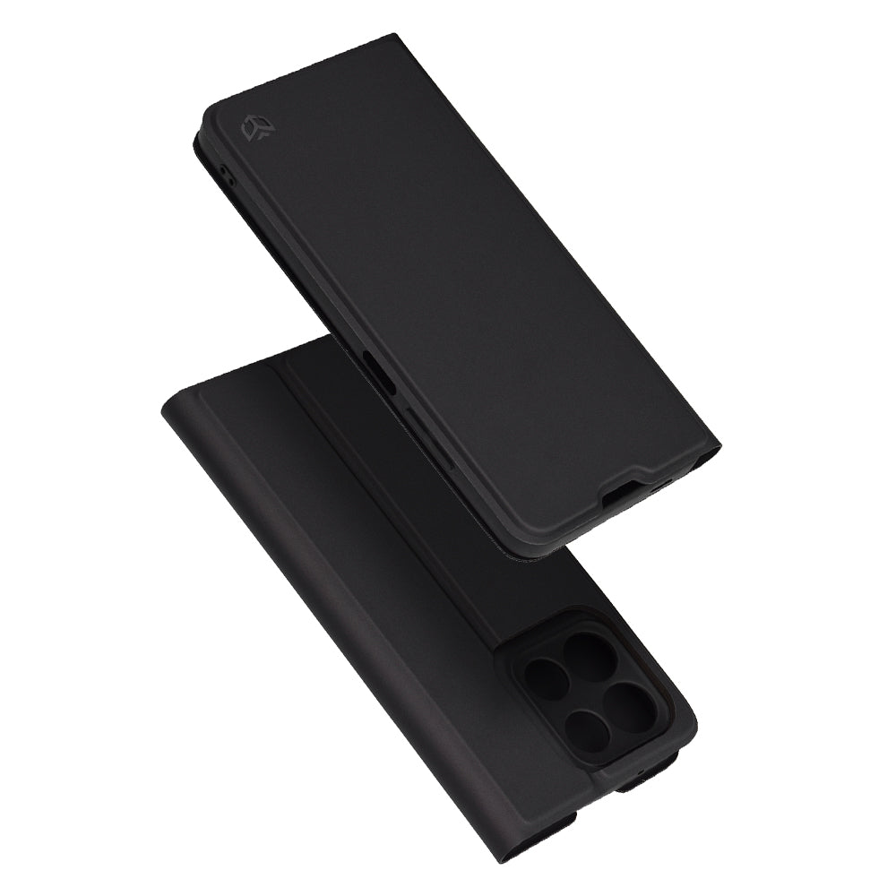 Hülle für Motorola Moto G86, Techsuit, Magskin Book, Schwarz