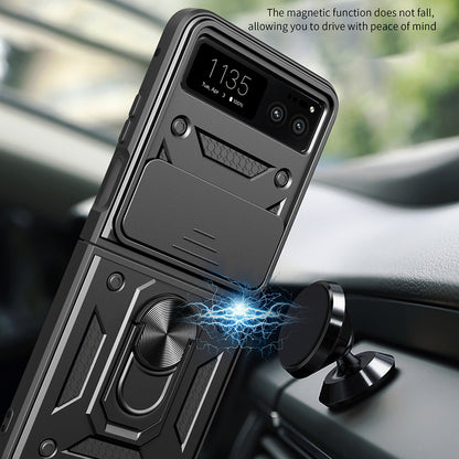 Hülle für Motorola Razr 40, Techsuit, CamShield, Schwarz
