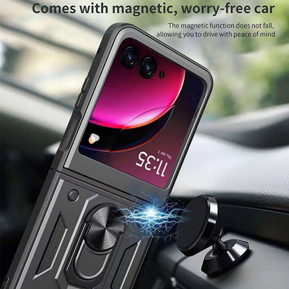 Hülle für Motorola Razr 50 Ultra, Techsuit, CamShield, Blau