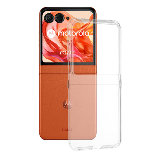 Hülle für Motorola Razr 60 / Razr 50, Techsuit, Klar, Transparent